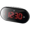 GPX C253b PLL Dual Alarm Clock Radio, Black Gpxc253b