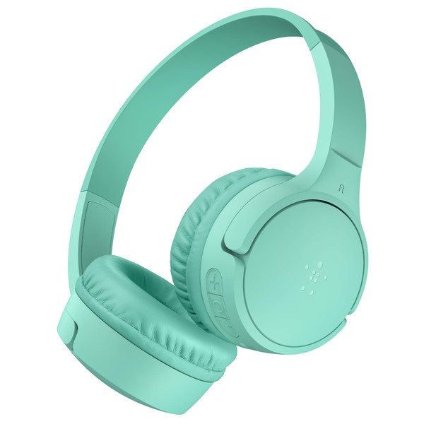 Belkin AUD002fqMNV3 Kids Wireless Headphones Headset, Built-in Calling Microphone, Volume