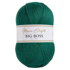 Utopia Crafts Big Boss 400 g Knitting & Crochet Yarn 1200 m (Deep Teal Green)