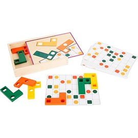 small foot Educational Game Wooden Puzzle, Learning and Shape Puzzle, Promotes Colour and Shape Recognition, from 3 Years 11728
