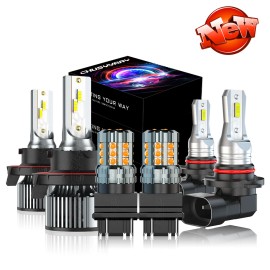 CHUSYYRAY Fit Ford F250 F350 Super Duty 05-2019 LED Headlight+Fog Light+Switchba