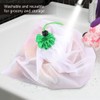 16Pcs Reusable Washable Vegetable Fruit Mesh Bags Storage Pouch with