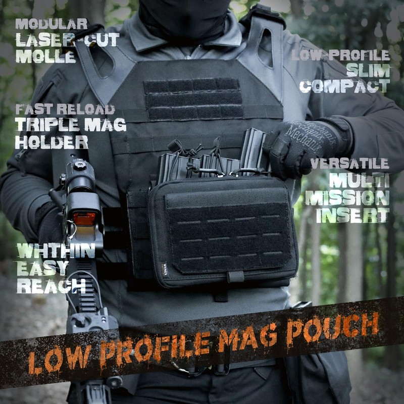 WYNEX Tactical Molle Admin Pouch of Kangaroo Style, Modular EDC