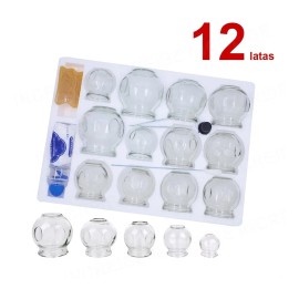 Ventosas De Vidrio Para Vacumterapia, 12 Piezas