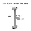 HTOH Plastic Linear Drain Clip Tile Tray Support Grey Plastic