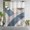 NAEMBCU No Hook Shower Curtain with Snap in Liner Set,