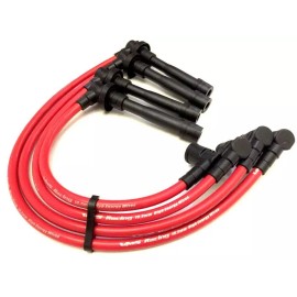 VMS RACING RED SPARK PLUG WIRES SET FOR HONDA CIVIC SOHC 1992 TO 2000