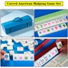 YINIUREN Mahjong Tile Set Green 166 American Mahjong Tile Set