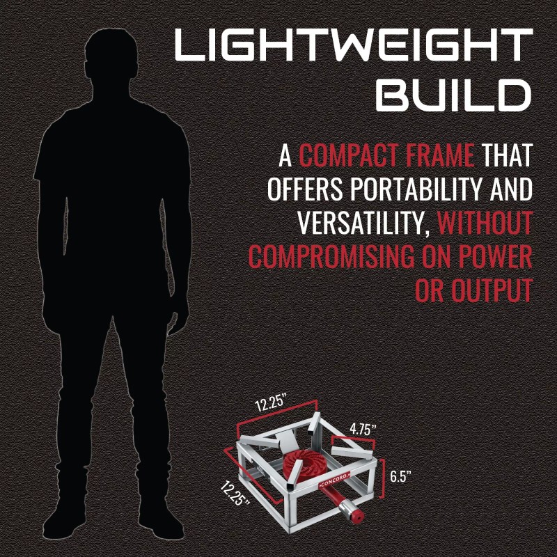 CONCORD 12" THE BLOCK BURNER in Stainless Steel