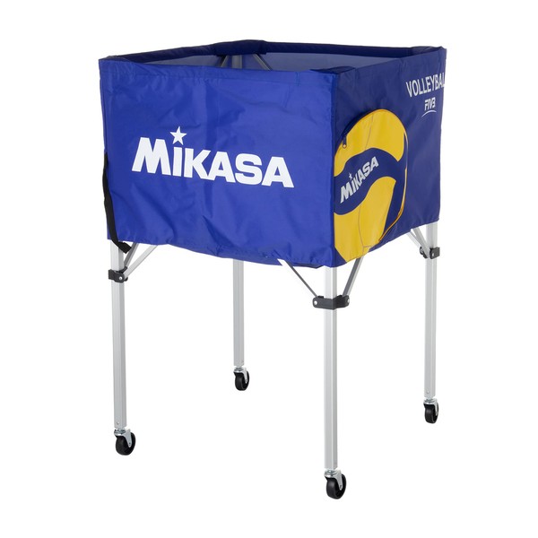 Mikasa BC-SP-H VB2 Large Ball Basket (Box), 3-Piece Set, Volleyball Design, Frame, Board, Carrying Case
