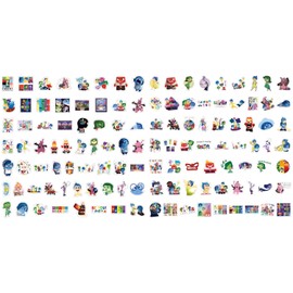 CAREOR 120Pcs Inside Out Stickers, Vinyl Waterproof Cute Graffiti Inside Out Stickers for Teens Office Workers Crafts Gifts Laptop Bottles Envelopes Snowboard