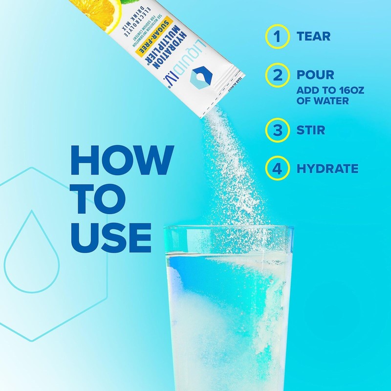 Liquid I.V. Sugar Free Hydration Multiplier Lemon Lime 14 sticks