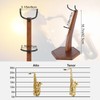 SoeKoa Saxophone Stand, Wooden Saxophone Stand Display for Alto Tenor