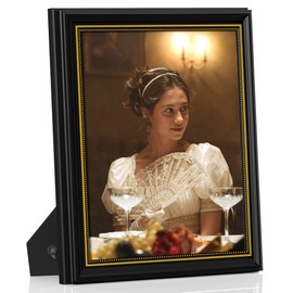 Abtgt Vintage Style 8x10 Picture Frames, Made of Tempered Real Glass for Tabletop or Wall Mount, 8 x10 Photo Frame for Home Decor, Black