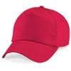 Beechfield - B10B Red Baseball Cap - Sun Hat, Sports