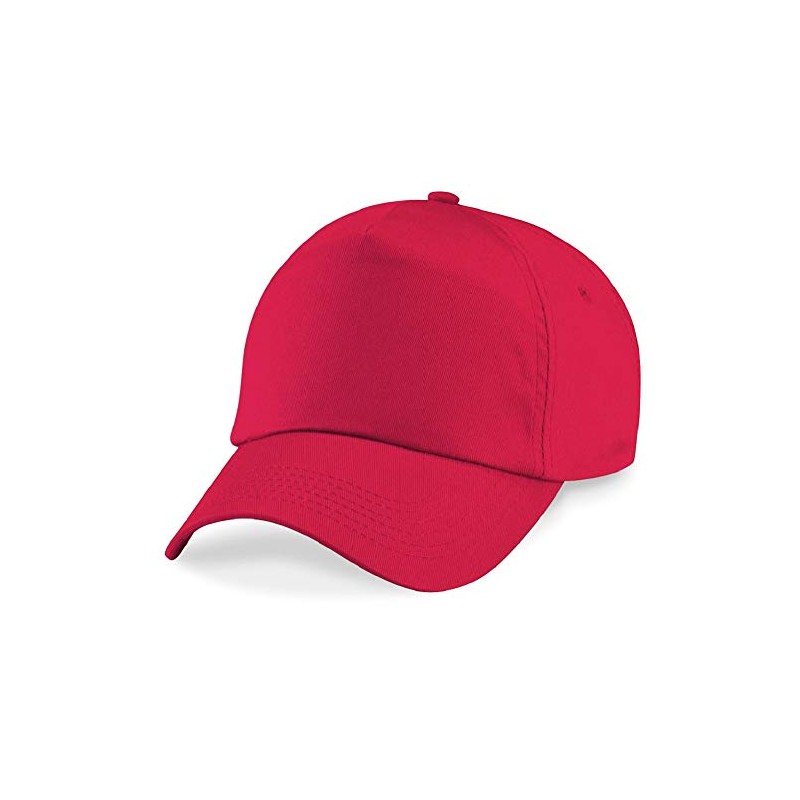 Beechfield - B10B Red Baseball Cap - Sun Hat, Sports