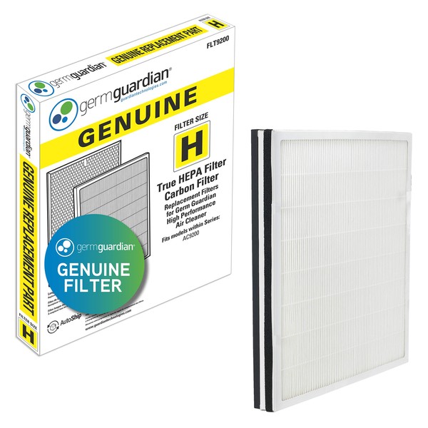 Germ Guardian FLT9200 True HEPA GENUINE Air Purifier Replacement Filter H and Carbon Combo Pack for GermGuardian Purifier AC9200
