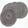 Egurs Set of 6 Round Place Mats 38 cm Braided