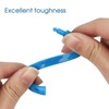 Qulable Colorful Shower Curtain Hooks - 12 Pcs Circular Plastic