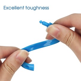 Qulable Colorful Shower Curtain Hooks - 12 Pcs Circular Plastic Shower Curtain Rings for Bathroom - O Shaped Rainbow Color Shower Hooks Rings for Shower Curtain Rod