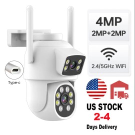2025 Wifi Smart Mini Home Camera 4MP HD Night Vision Indoor Network IP Camera Security Monitor Baby Cctv CameraNetwork: Wi-Fi, Resolution: 1920P