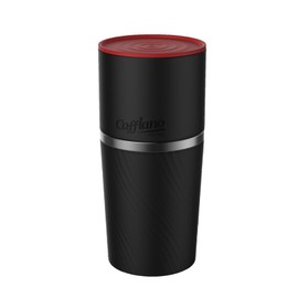 Cafflano Klassic : All-in-1, Drip Kettle+Grinder+Permanent Stainless Filter Dripper+Double-wall Tumbler, Pourover, Coffee Maker for Camping & Travel