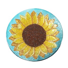 Goose Creek Birdbath with Crushed Glass Look 18"