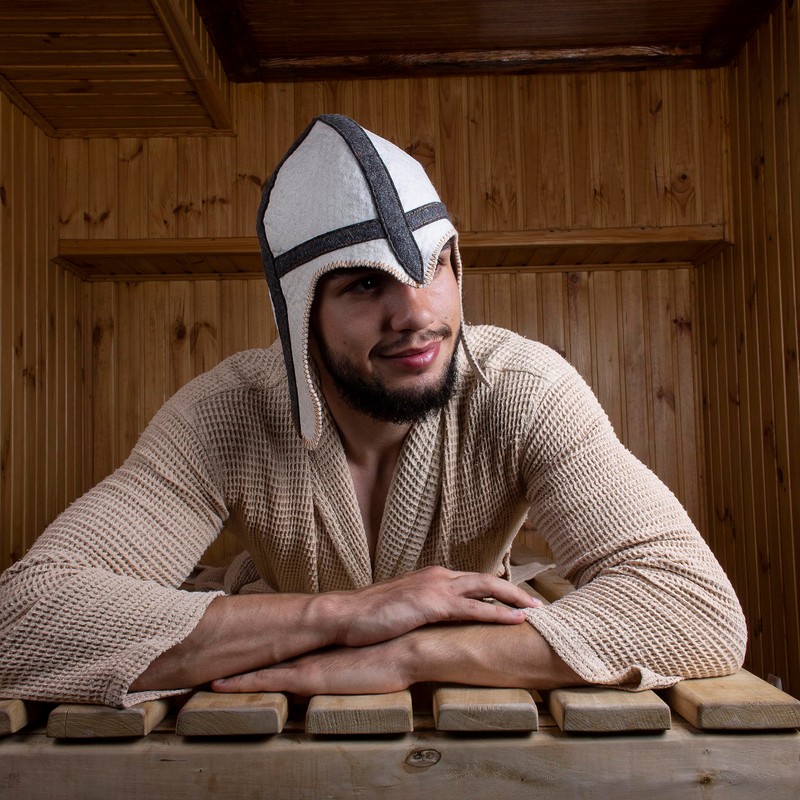 ASKOLD Wool Sauna Hat Viking Finnish Sauna Hat - Russian