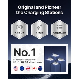 SooPii 70W 7-Port Multi-Device Charging Station with a 30W Power Port for Laptops and 6 USB Ports for Smartphones, Tablets and More