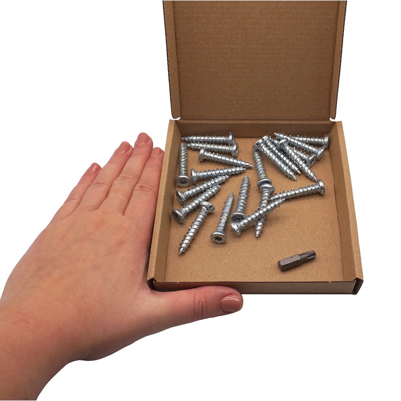 SKIR'CO (Pack of 20) Zinc Plated 7.5 x 42mm Concrete