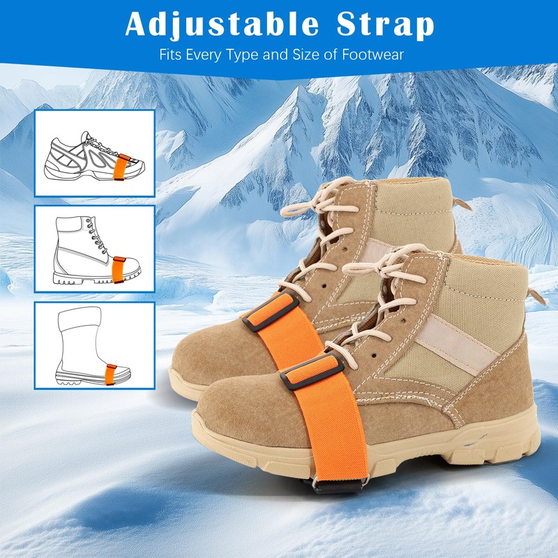 UNITACKLE Mid-Sole Ice Cleats for Walking on Snow and Ice,