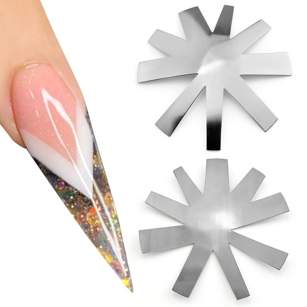 V-Form Easy French Smile Line Nail Art Manicure Edge Cutter Nail Cutter Acrylic Tool with 9 Sizes HJ-NAT198-FS11