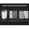 JOYMOOP Mop and Bucket with Wringer Set, White Flat Squeeze