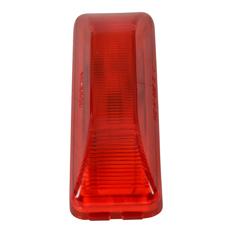 Optronics Led C/M Thin Line Red 3.94 6D Rect Light