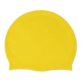 UTTPLL Silicone-Waterproof-Swimming-Durable-Non-Slip Unisex Adult Swim Cap Swimming Hat Men Women Long Hair Pool Cap Elastic Comfortable Bathing Cap Yellow