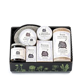Three Sisters Apothecary Bath & Body Tray Essentials Gift Set (French Lavender)
