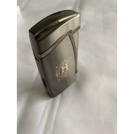 Rocky Patel Hamlet Cigar Lighter - Gunmetal - Angled Dual Jet - New