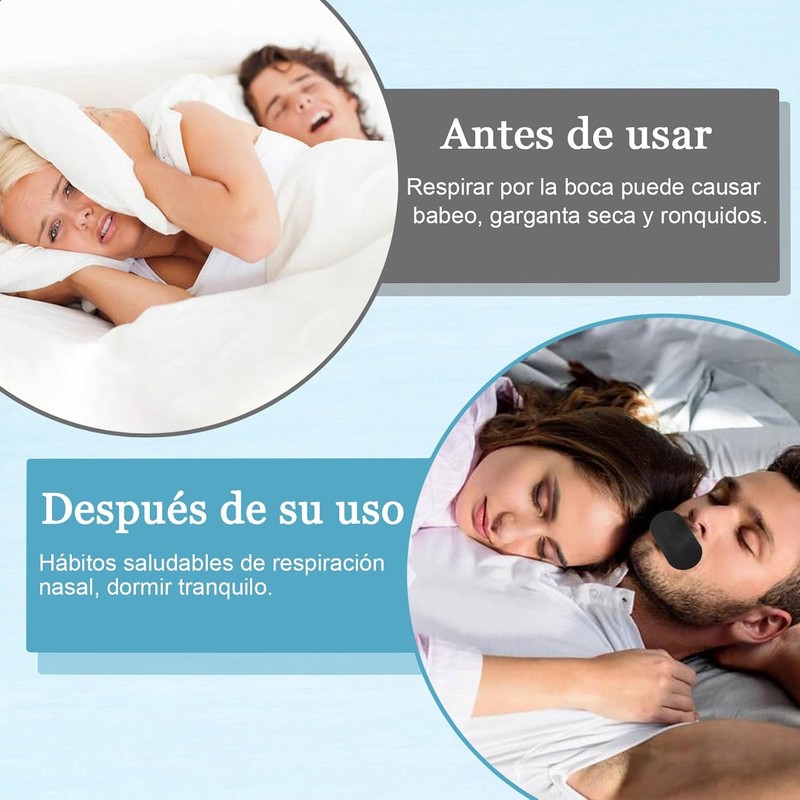 Cinta Antirronquidos Bucal para Dormir – Pack 30 Tiras Suaves