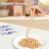 SEMORK 100 Pairs Bamboo Chopsticks Disposable Premium Bulk Separated Individually