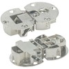 2 PCS 90 Degree Page Turning Axis Cabinet Door Hidden