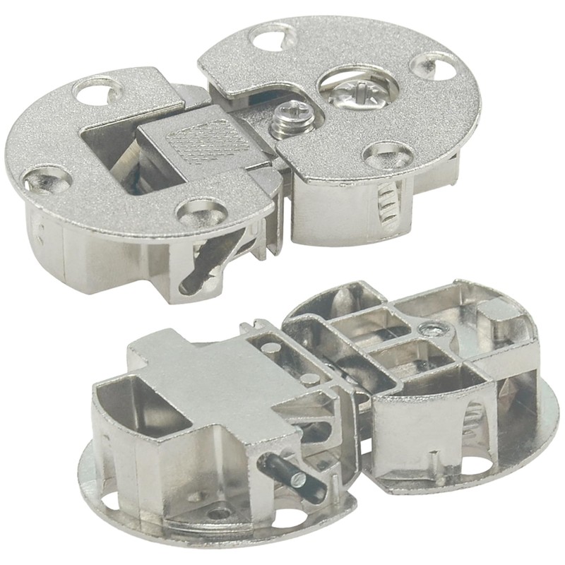 2 PCS 90 Degree Page Turning Axis Cabinet Door Hidden