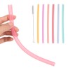 Colorful Straws Transparent Durable Portable Straws Portable Health Hygiene Hot