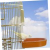 SUPVOX 2pcs Bird Bath Tub for Parrots Shower Basin for