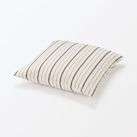 MUJI 76420323 Cotton Washed Cushion Cover for 43 x 43 cm / Striped