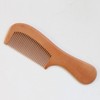 LALAFINA Comb, Wooden Comb, Handmade, Wooden Comb, Peach Wood, Fine
