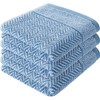 herzbach home Hand Towel / Bath Towel Set 100% Cotton