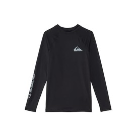 Quiksilver Boys (Age 8-16) Everyday UV Long Sleeve Rashguard, Black, Medium