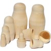 N_FROMM Matryoshka Blank Matryoshka Dolls Babushka Blank Wooden Figures for