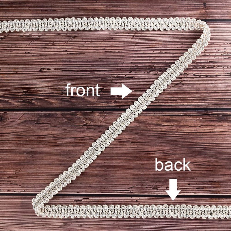 PH PandaHall 14M(15 Yards) 13mm Polyester Woven Gimp Braid Trim