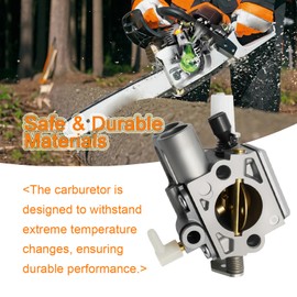 Carburetor Tune Up Kit for Stihl MS251 MS251C MS231 Chainsaws, Replacement Carburetor Kit Includes Spark Plug, Gasket & Fuel Filter, Compatible with 1143 120 0611 1143 120 0605 1143-120-0641